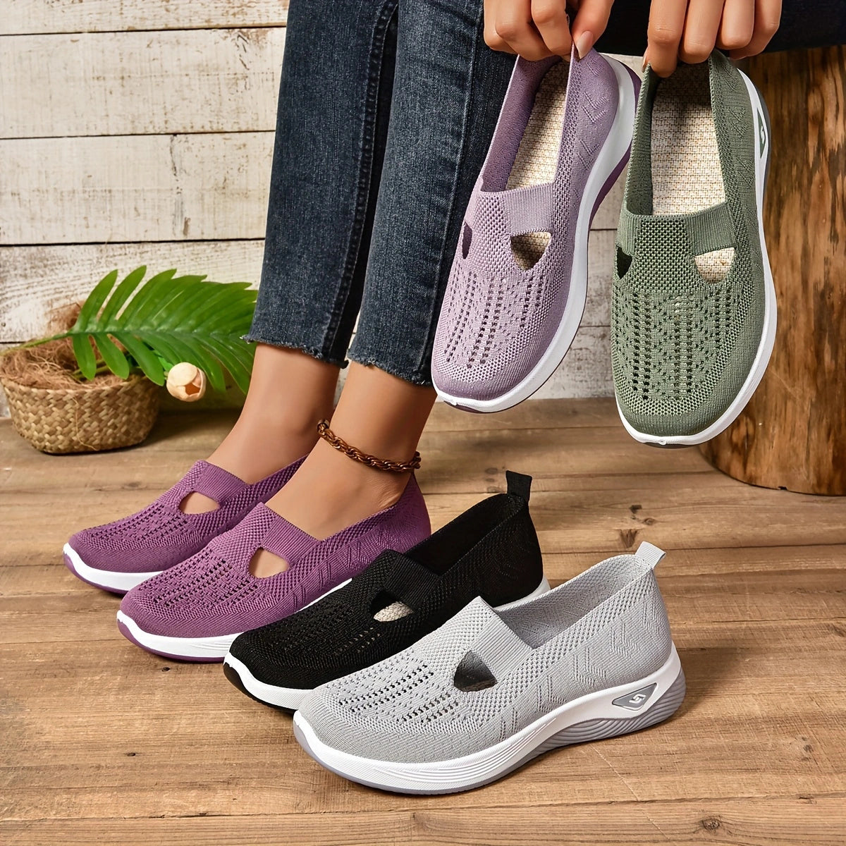 Scarpe Comfort Donna Gaia – Slip-On Leggere & Senza Dolore