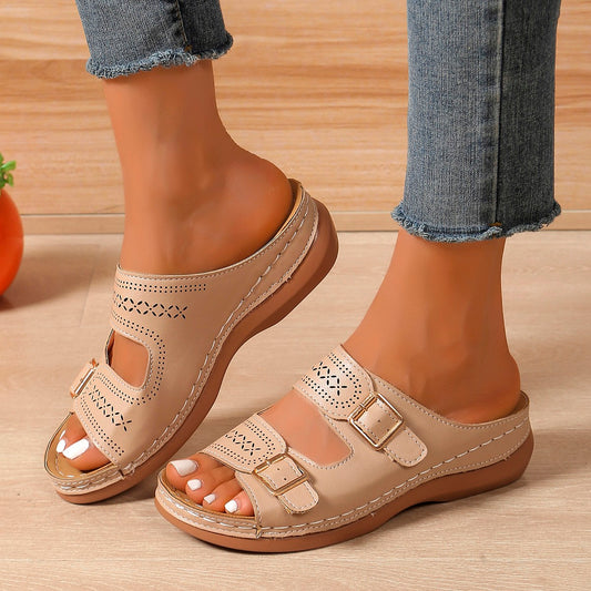 Sandali Donna Comfort Regolabile — Eleganti e Facili da Indossare
