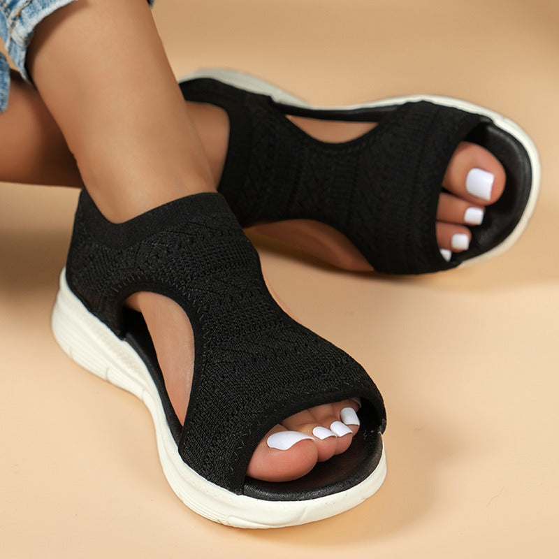 Sandali Donna Sportivi Leggeri con Fascia in Mesh - Comode, Traspiranti e Facili da Indossare