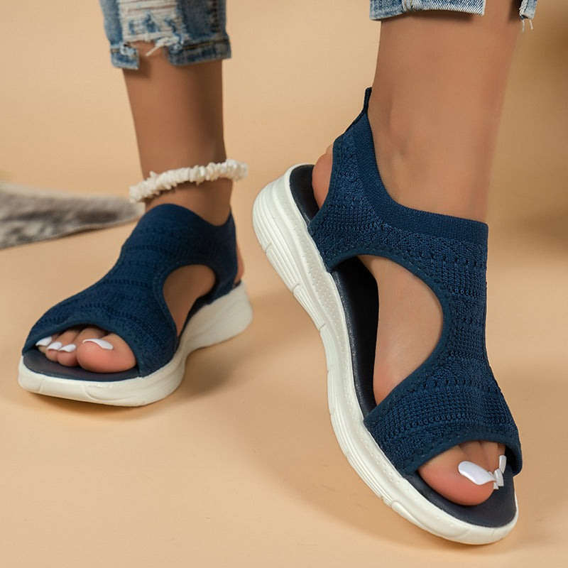 Sandali Donna Sportivi Leggeri con Fascia in Mesh - Comode, Traspiranti e Facili da Indossare