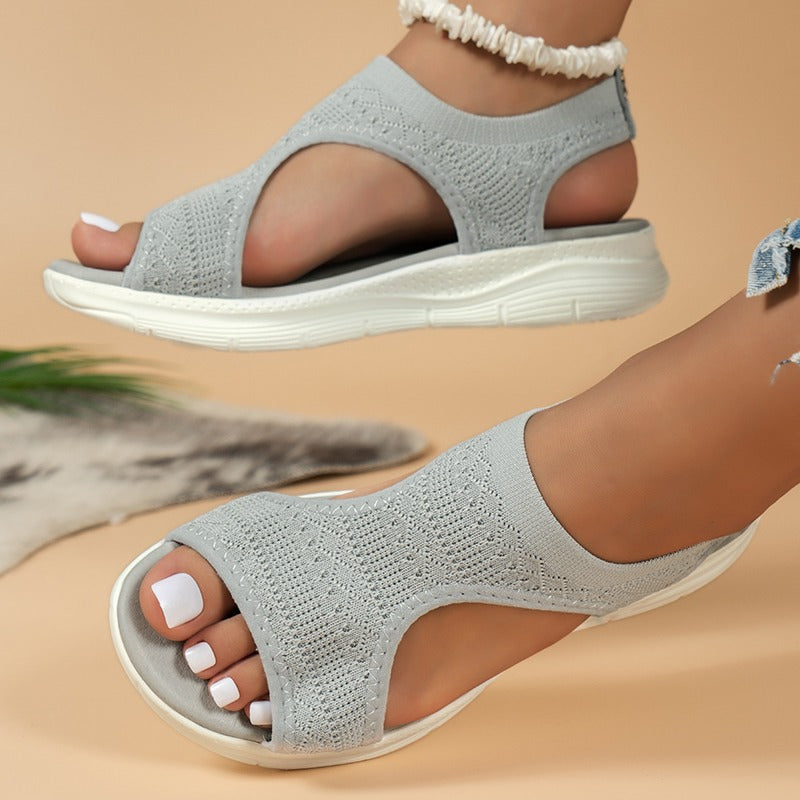 Sandali Donna Sportivi Leggeri con Fascia in Mesh - Comode, Traspiranti e Facili da Indossare