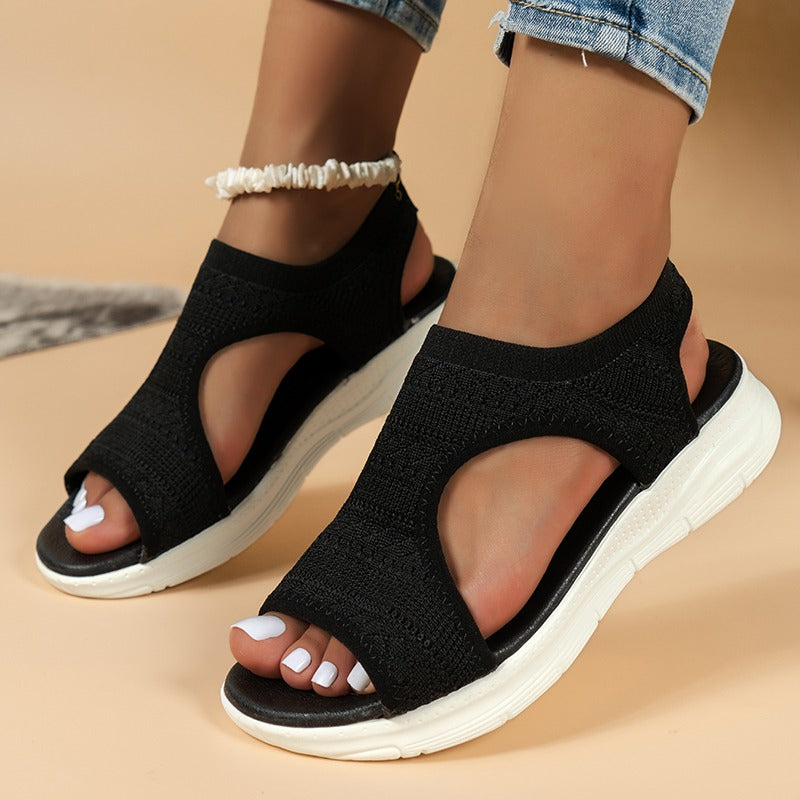 Sandali Donna Sportivi Leggeri con Fascia in Mesh - Comode, Traspiranti e Facili da Indossare