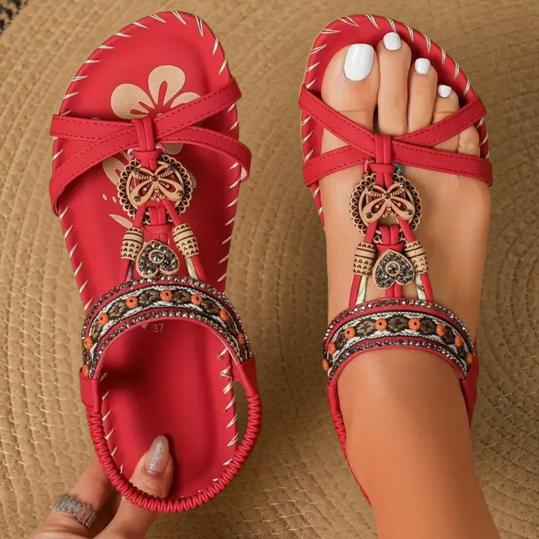 Sandali Ortopedici Donna Fiora – Stile Boho & Comfort