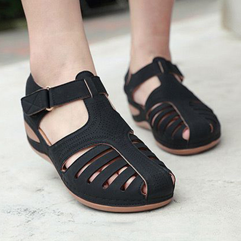 Sandali Donna Comfort Punta Chiusa — Seppa Bassa e Chiusura Regolabile