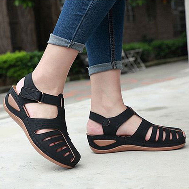 Sandali Donna Comfort Punta Chiusa — Seppa Bassa e Chiusura Regolabile