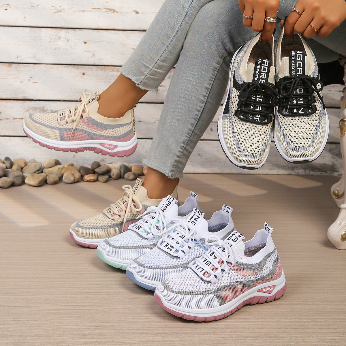 Sneaker Donna Comode e Traspiranti — Leggere, Morbide e Perfette per Camminare Tutto il Giorno